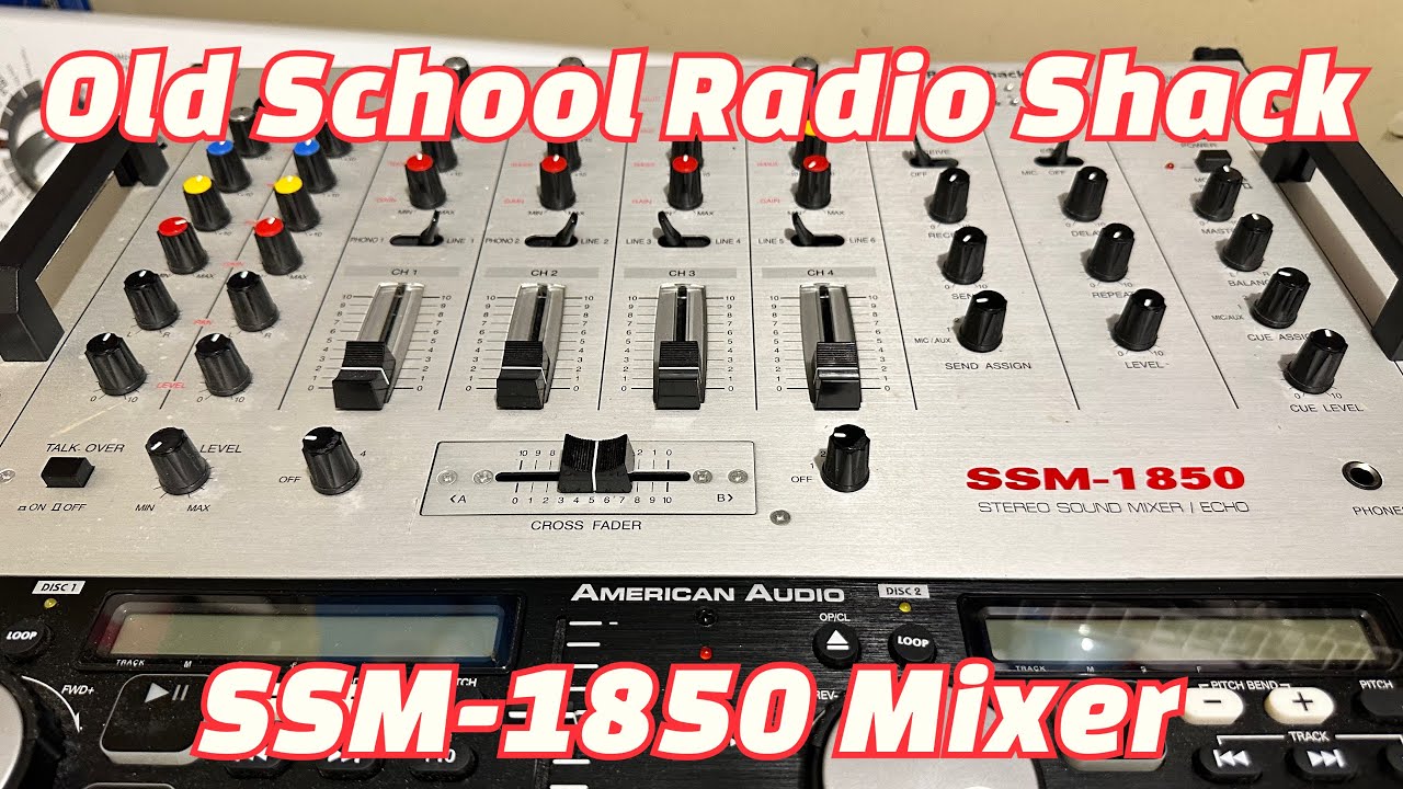 My Radio Shack SSM-1850 Mixer Still Works #radioshack #djmixer