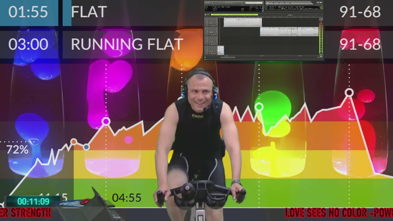 LOVE SEES NO COLOR  POWER STRENGTH-Lezione Spinning-Indoor Cycling