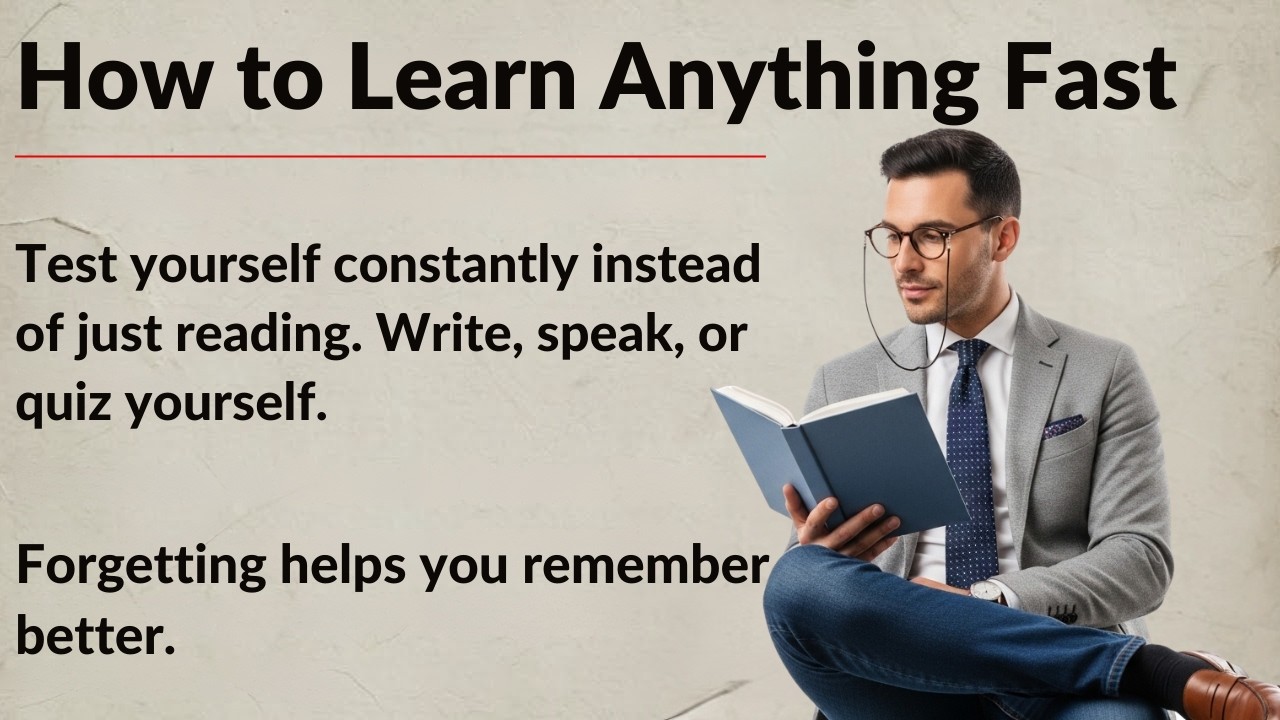 How to Learn Anything Fast || Graded Reader || Improve Your English Fluency ✅️