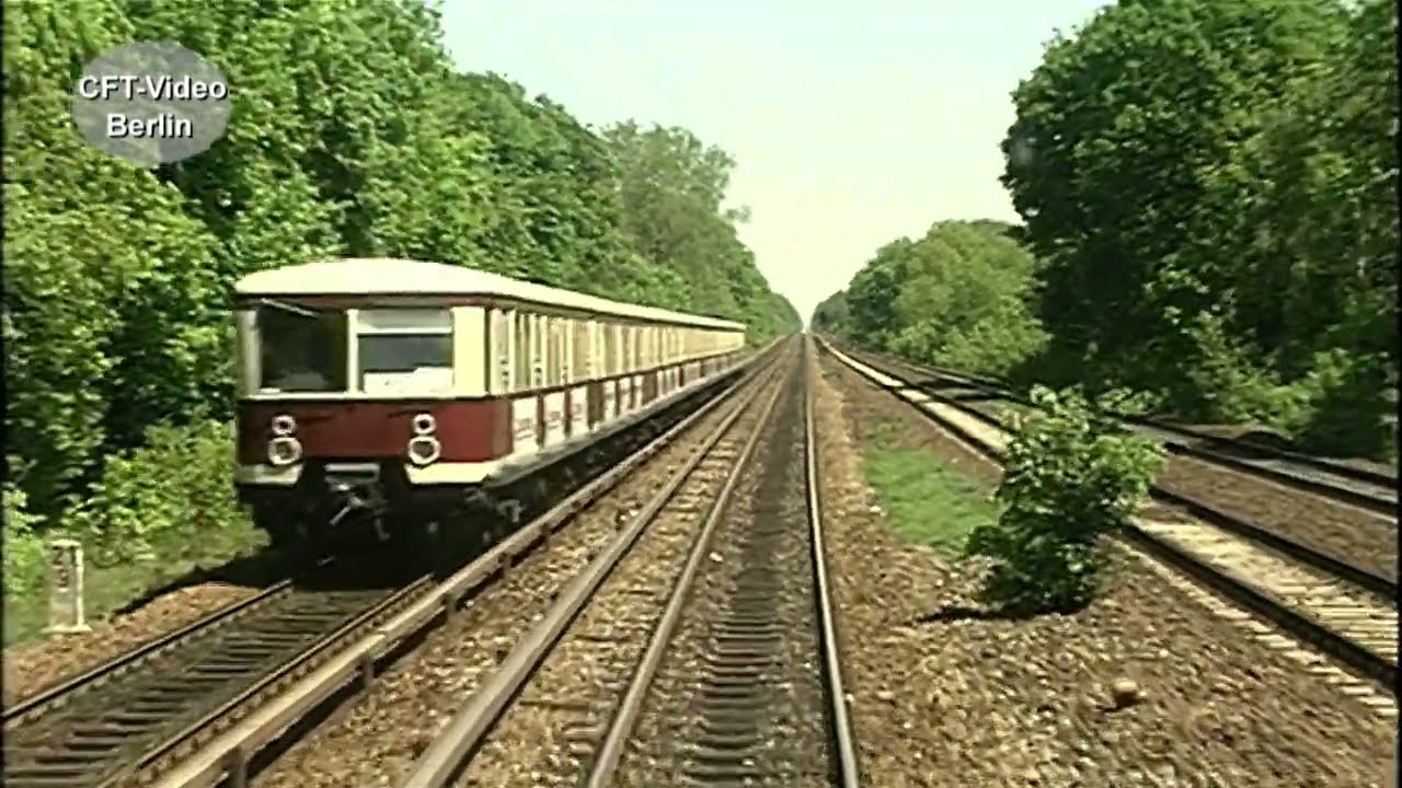Berliner S-Bahn Retro:  1990 im Führerstand eines 277.mod von Wannsee zum damaligen  Hauptbahnhof.