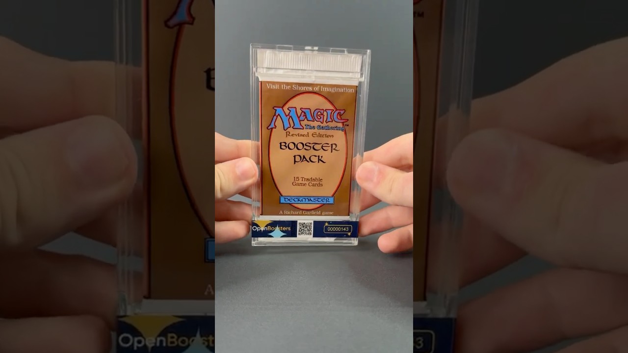 Opening a Revised Booster Pack from 1994 #mtg #mtgcommander #magicthegathering #boxbreak