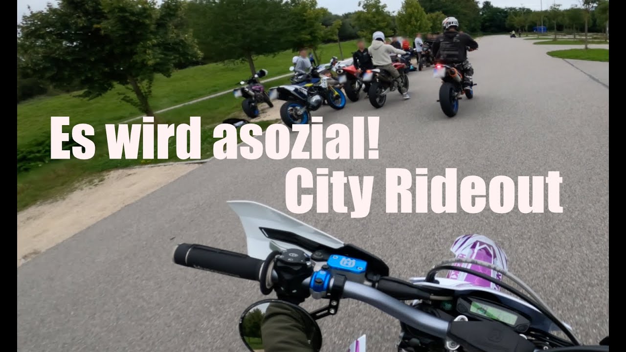 City Rideout  *es wird asozial*   -Husqy Fe 350 Supermoto