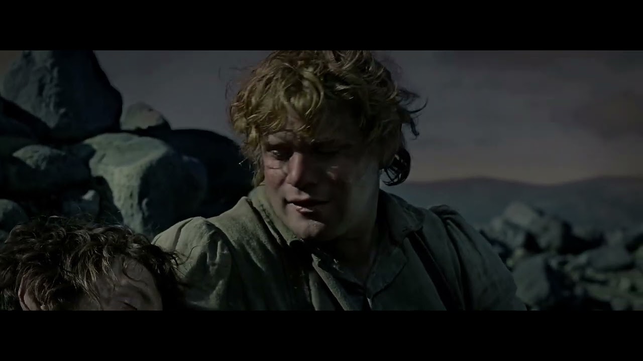 Frodo and Sam Hiding in Mordor from the Eye