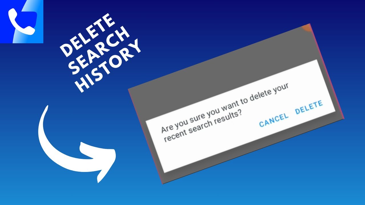 how to delete truecaller search history