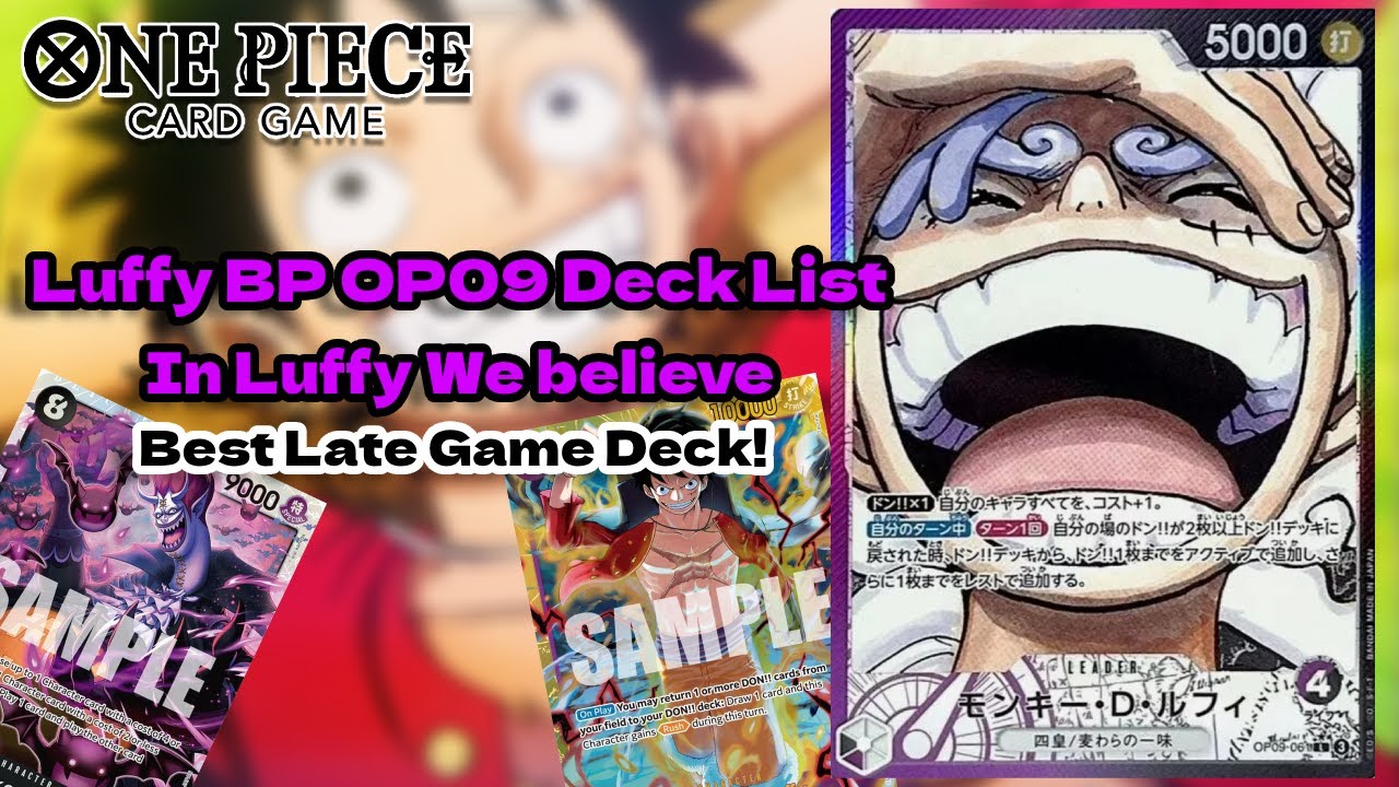 Luffy BP OP09 Deck List - Purple Black Ramp Leader - One Piece TCG ITA - Meta Deck OP09
