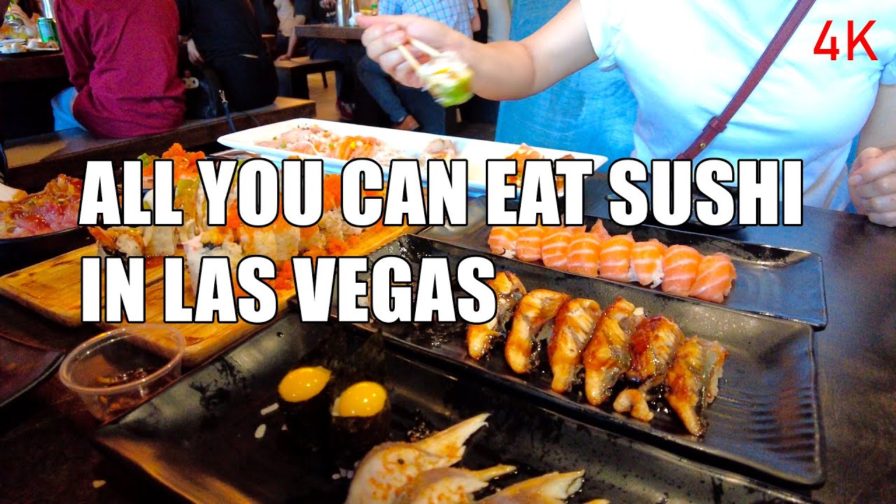 Las Vegas Summer 2022 - AYCE (All You Can Eat) Buffet Sushi Neko Supremo, Silverton Casino 4K 60fps