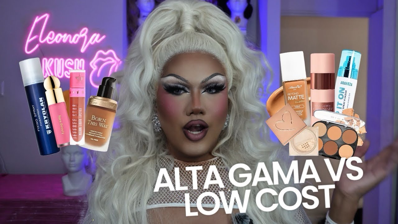 MAQUILLAJE DE ALTA GAMA VS LOW COST / ¿Cuál es mejor? / Eleonora Kush 