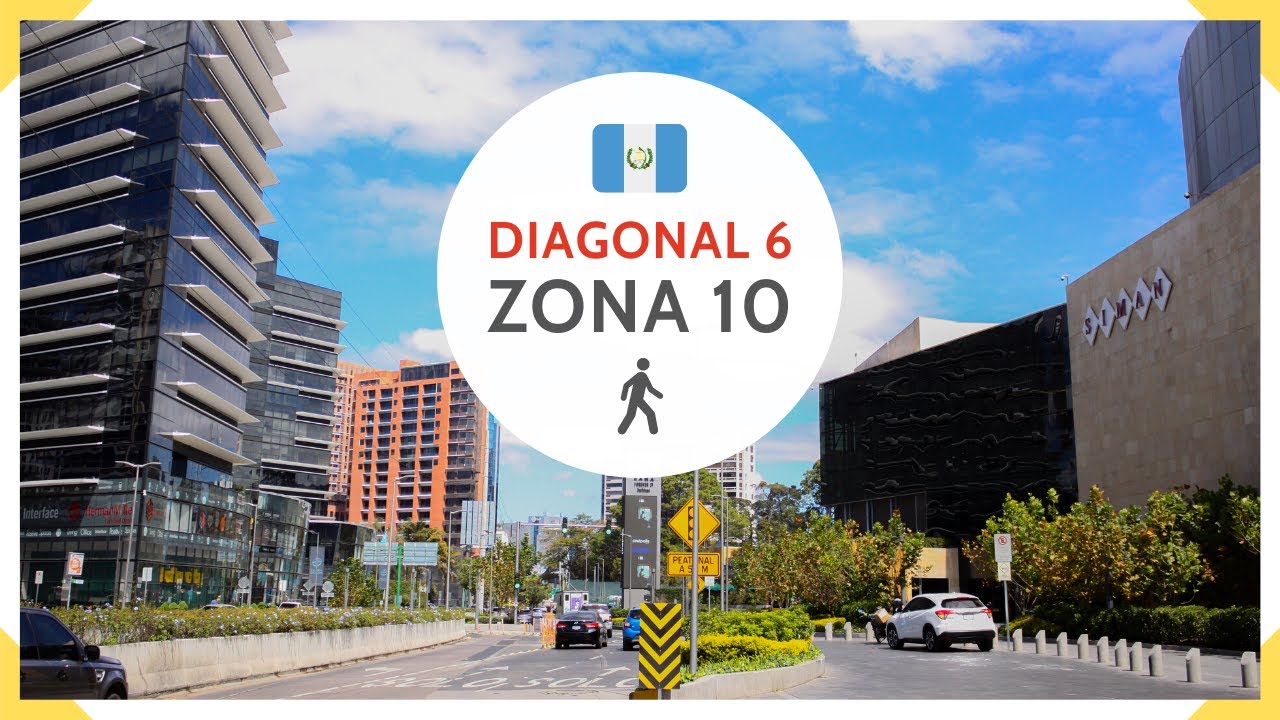 Así es la DIAGONAL 6 y su atracción OAKLAND MALL en ZONA 10 de CIUDAD DE GUATEMALA - GUATEMALA 2022