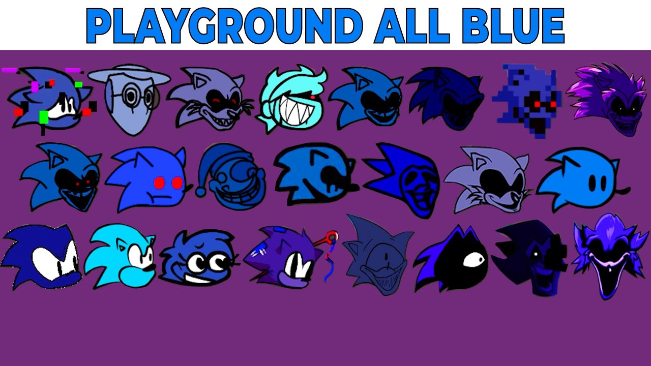 Тест персонажа FNF | Геймплей против My Playground | ALL Blue Test #2
