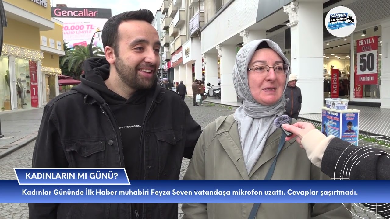Samsun'da 8 Mart Dünya Kadınlar Günü Röportajı