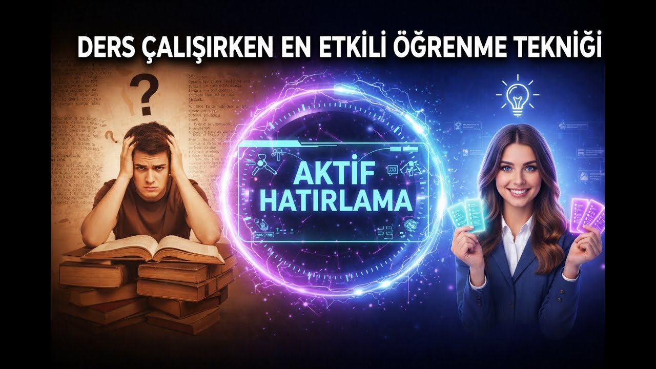 Ders Çalışırken En Etkili Öğrenme Tekniği | Aktif Hatırlama Nedir?