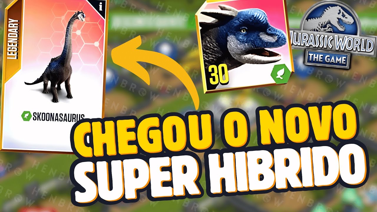 ISSO É INCRIVEL DEMAIS, O NOVO SUPER HIBRIDO DO JOGO SKOONASAURUS - Jurassic World