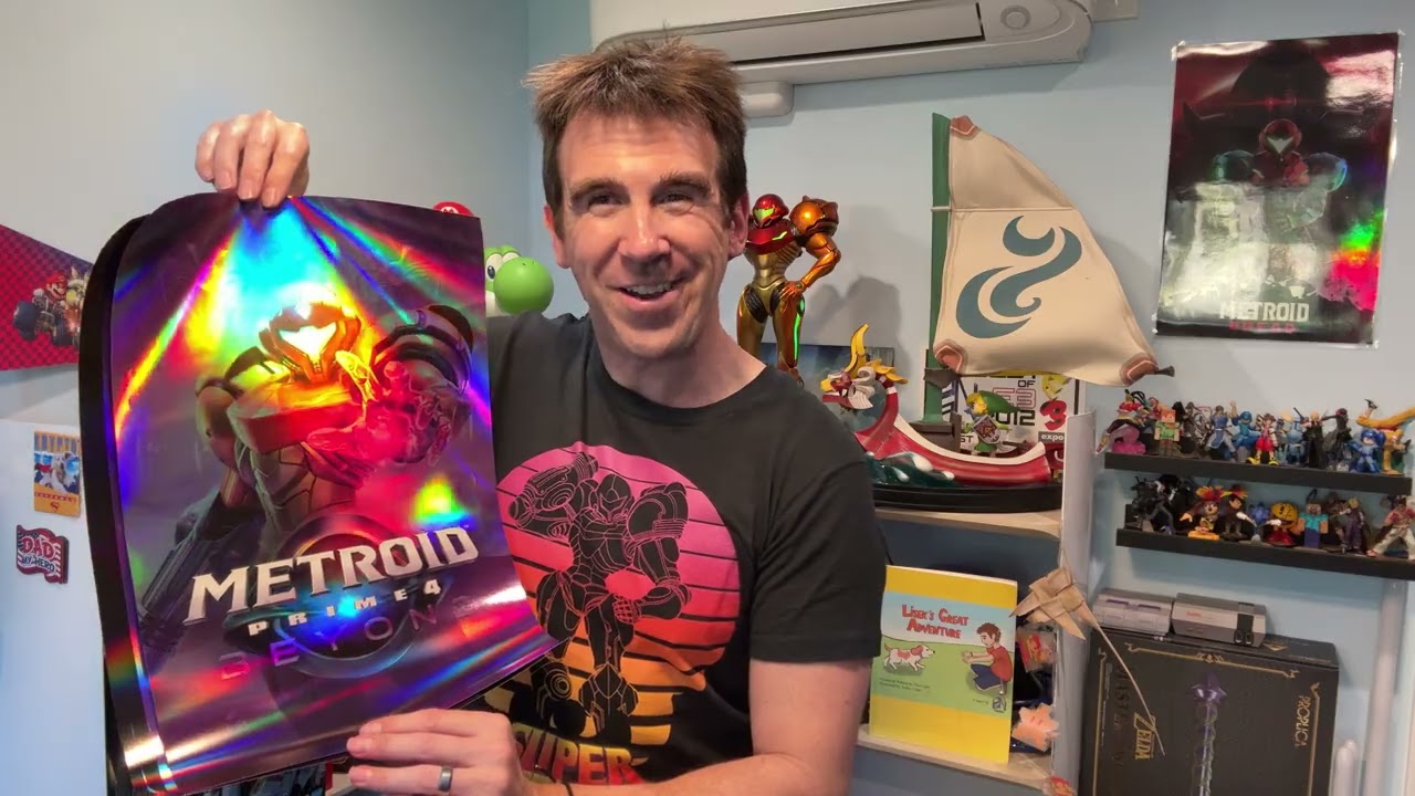 Распаковка набора постеров Metroid Prime 4: Beyond + чехол для кружки Detective Pikachu Returns!