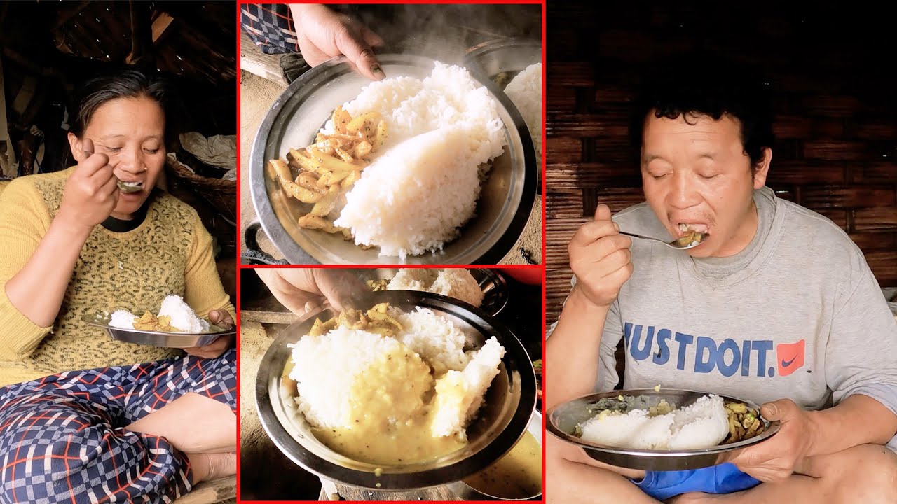 Sarmila is cooking potato curry , lentil & rice || Bhumi Kitchen ||