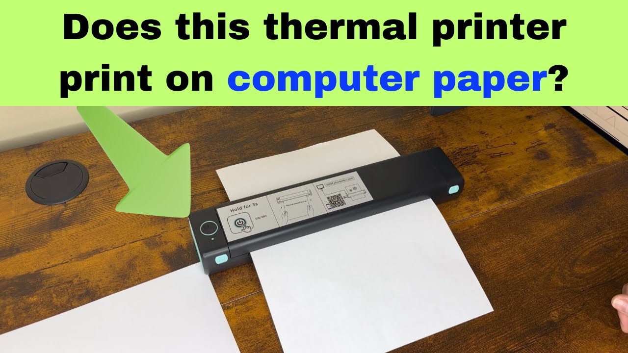 Phomemo Portable Thermal Printer | Tutorial printing on thermal paper and computer paper