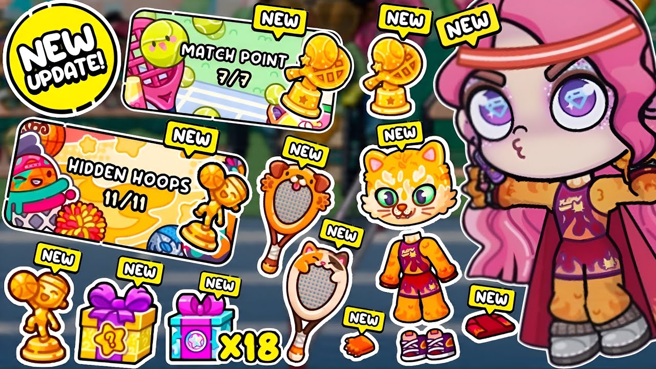 UPDATE!! ALL SECRETS MATCH POINT and HIDDEN HOOPS UPDATE IN AVATAR WORLD // GAMEAVATARS // PAZU 