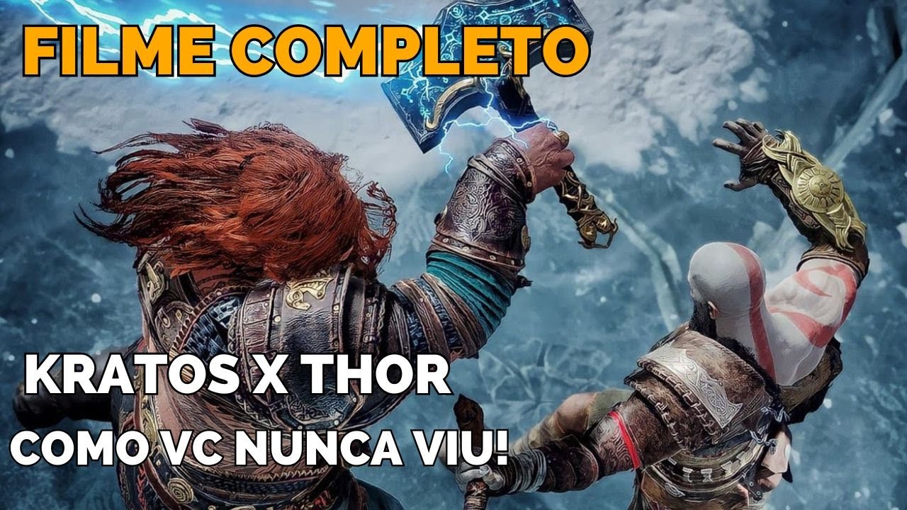 FILME COMPLETO  KRATOS X THOR MODO IMERSIVO PS5 60FPS - GOD RAGNAROK