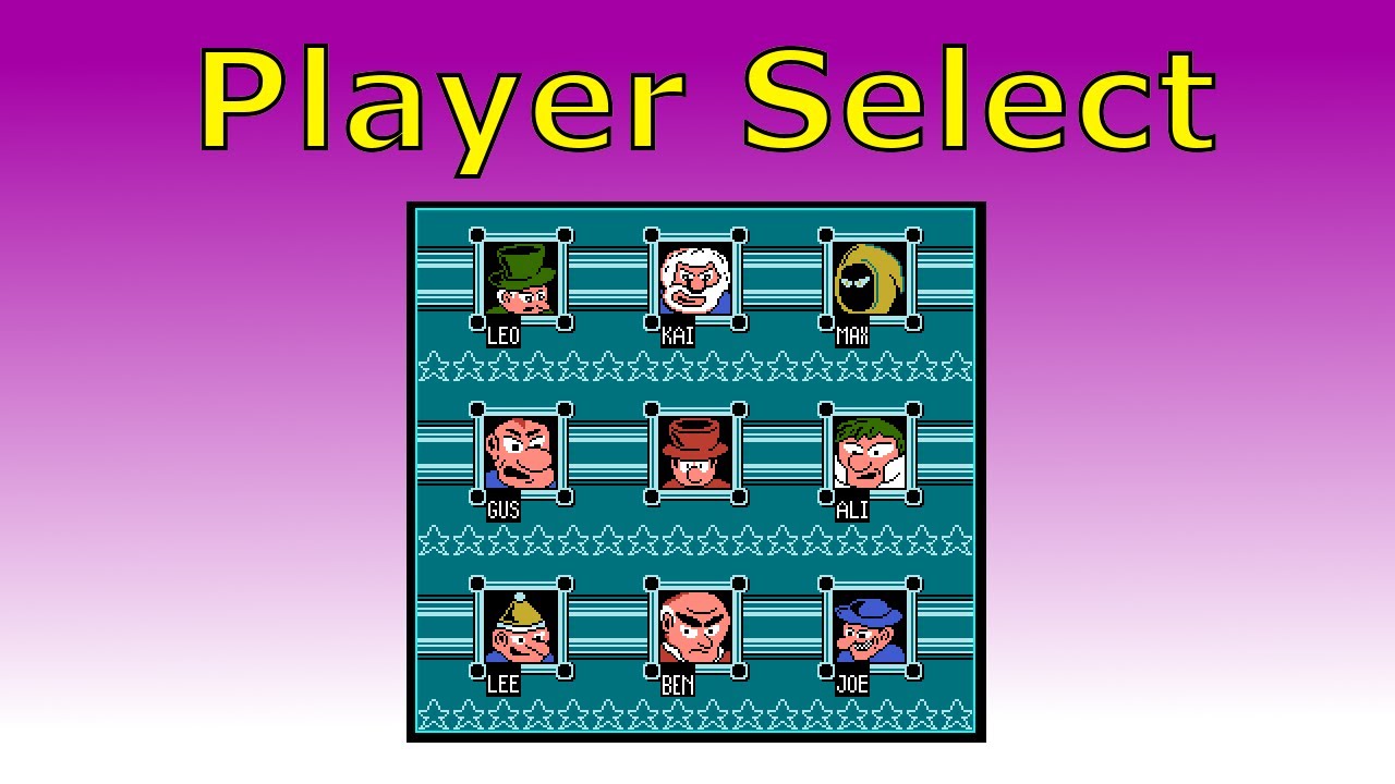 Player Select Screen in NESmaker