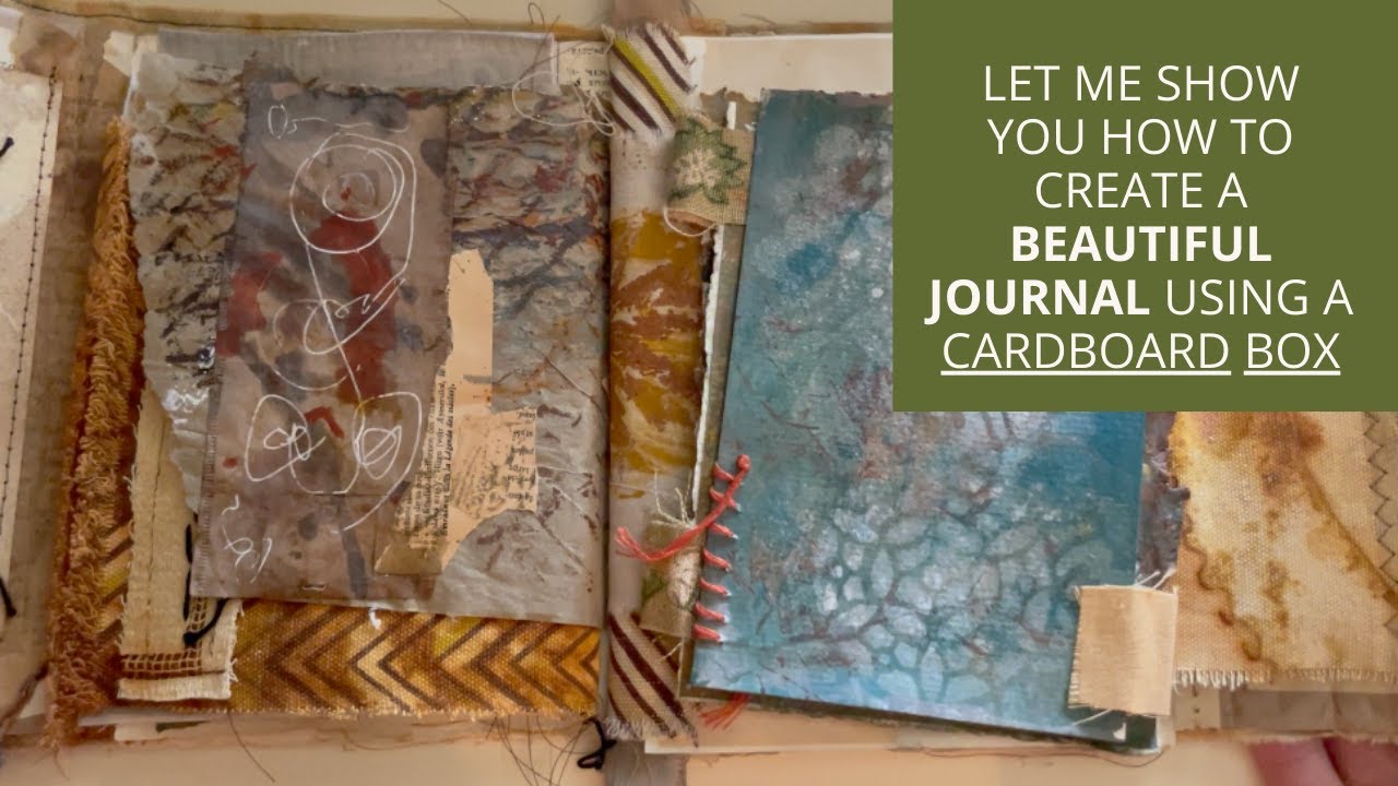 How to Make a Beautiful Journal Using a Cardboard Box