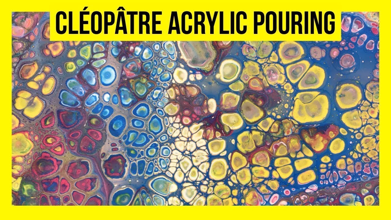 🌼 Cómo conseguir células con Magic’Plop - Cléopâtre Acrylic Pouring