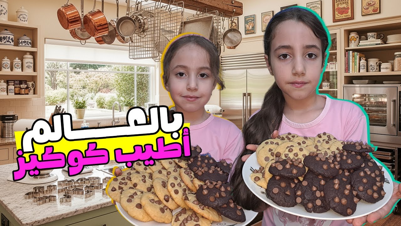 عملنا cookies بالڤانيلا والشوكولا