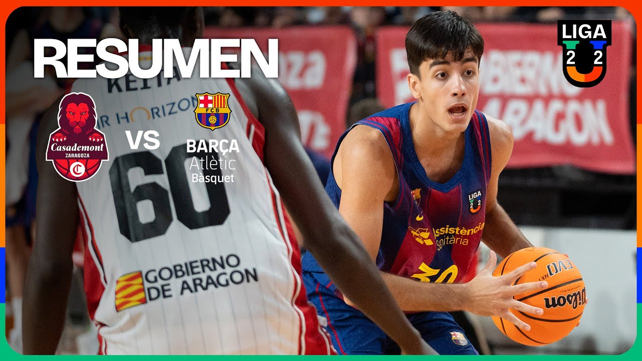 Casademont Zaragoza - Barça Atlètic RESUMEN U22 | Liga U 2025-26 Jornada 6