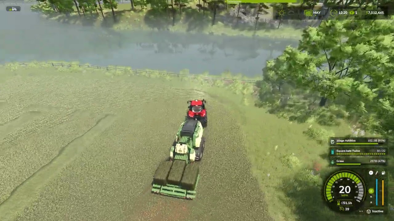 Stevie's Riverbend Springs 4x map the big farm making bales for the new goatbarn
