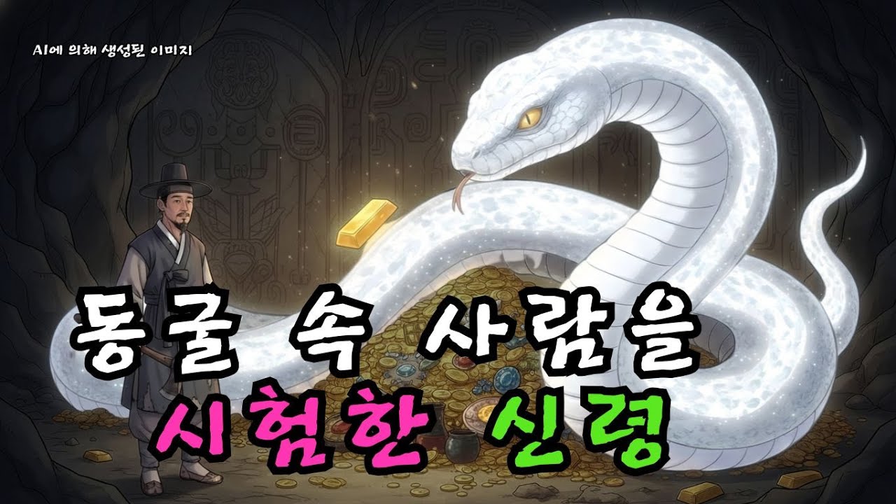 동굴 속 보물을 지키는 신령한 뱀, 정직한 나무꾼에게만 딱 하나의 금괴를 허락하다 | 야담 | 민담 | 야담 | 민담  |  조선시대