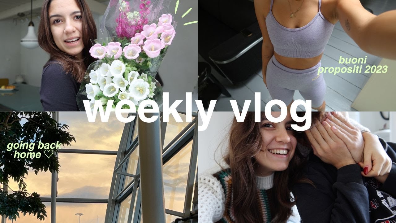 WEEKLY VLOG💌 productive days, ritorno in italia, reading, clothing haul & more