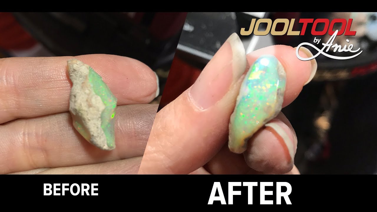 Lapidary: Polishing OPAL on the JOOLTOOL - Live from Tucson feb 2019.