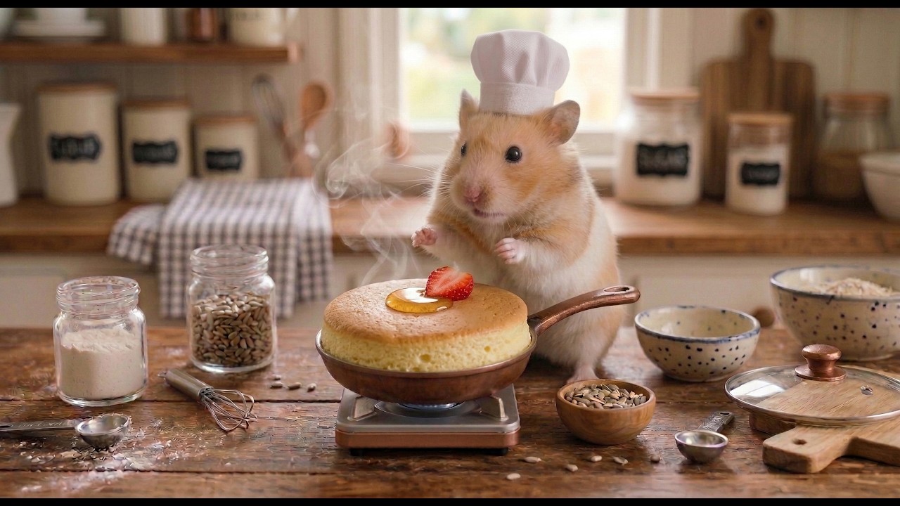 The World's Smallest Michelin Chef? Hammy's Souffle Challenge! 👨‍🍳