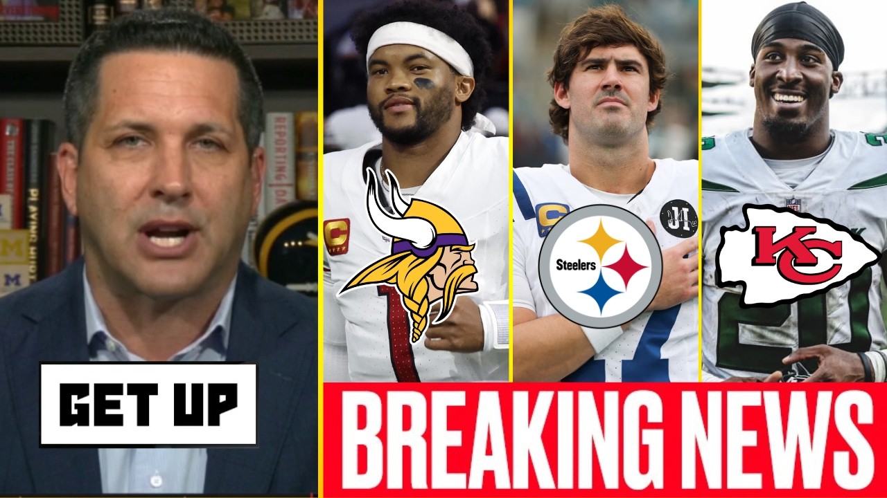 GET UP | ESPN latest on BLOCKBUSTER trade: Murray to Vikings? Jones to Steelers? Hall to Chiefs?