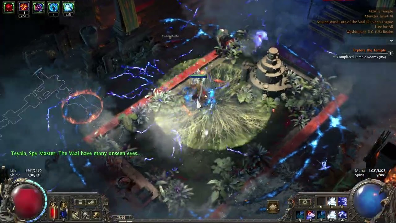 Path of Exile 2: POE2: FOTV-SW: preparing temple | Bloodmage