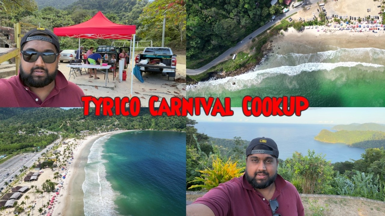 Carnival Tuesday in Trinidad 🇹🇹 | Tyrico Lime, Curry Duck & Drone Vibes
