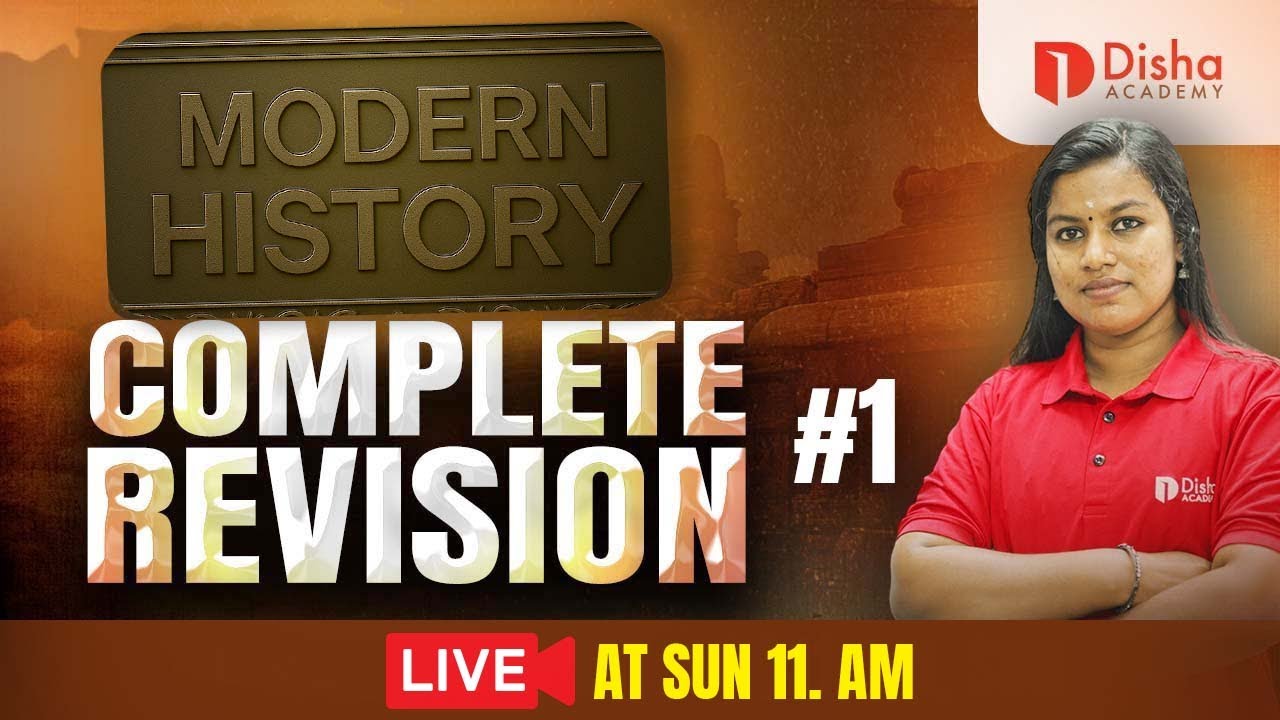 MODERN HISTORY | COMPLETE REVISION | PART1 | LIVE AT 11 AM  SUNDAY