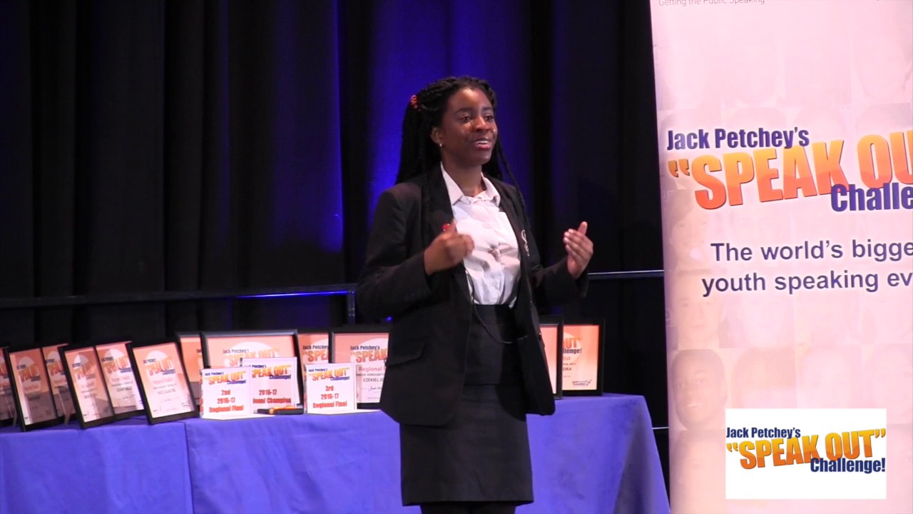 Idorenyin Akpan, Winner, Jack Petchey’s “Speak Out” Challenge! Croydon Regional Final 2016-17