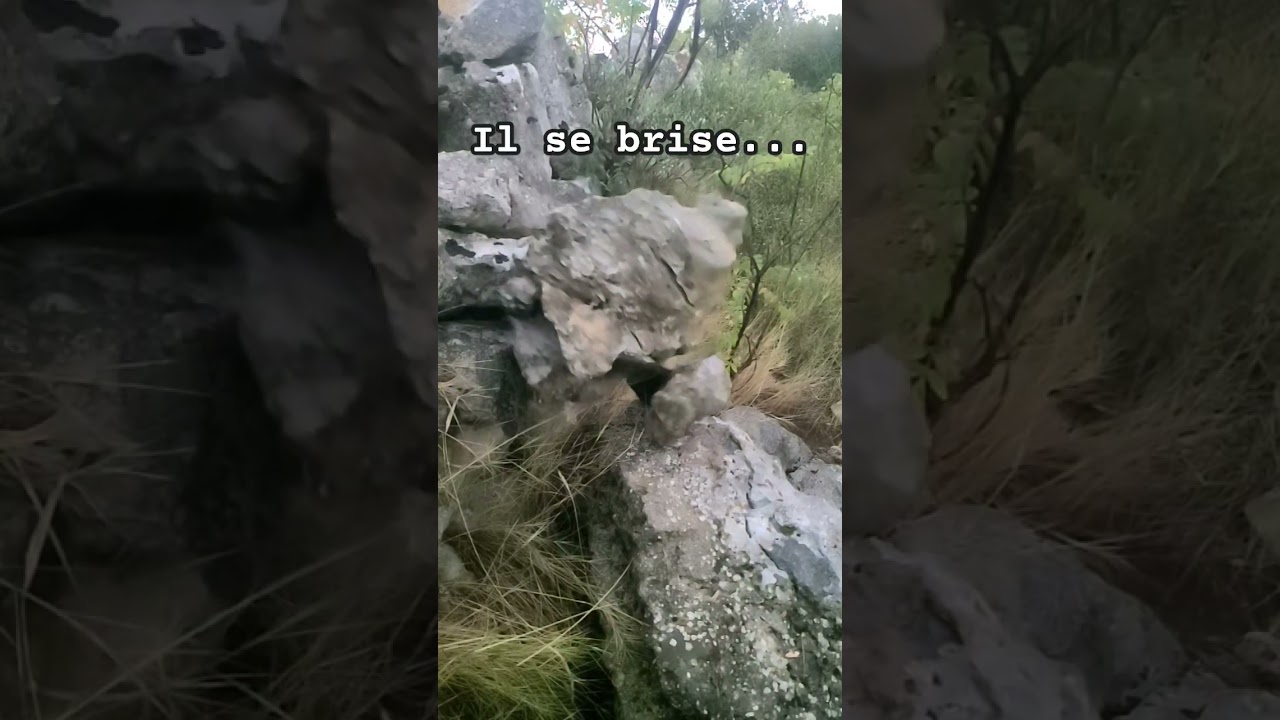 &Eacute;boulement, le rocher se brise #&Eacute;boulement #catastrophe #montagne