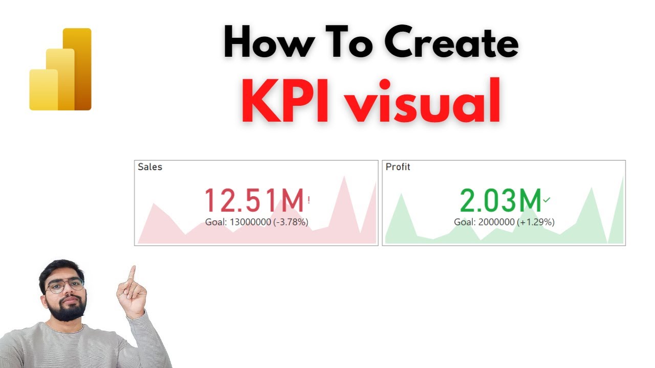 Как создать визуализацию KPI в Power BI