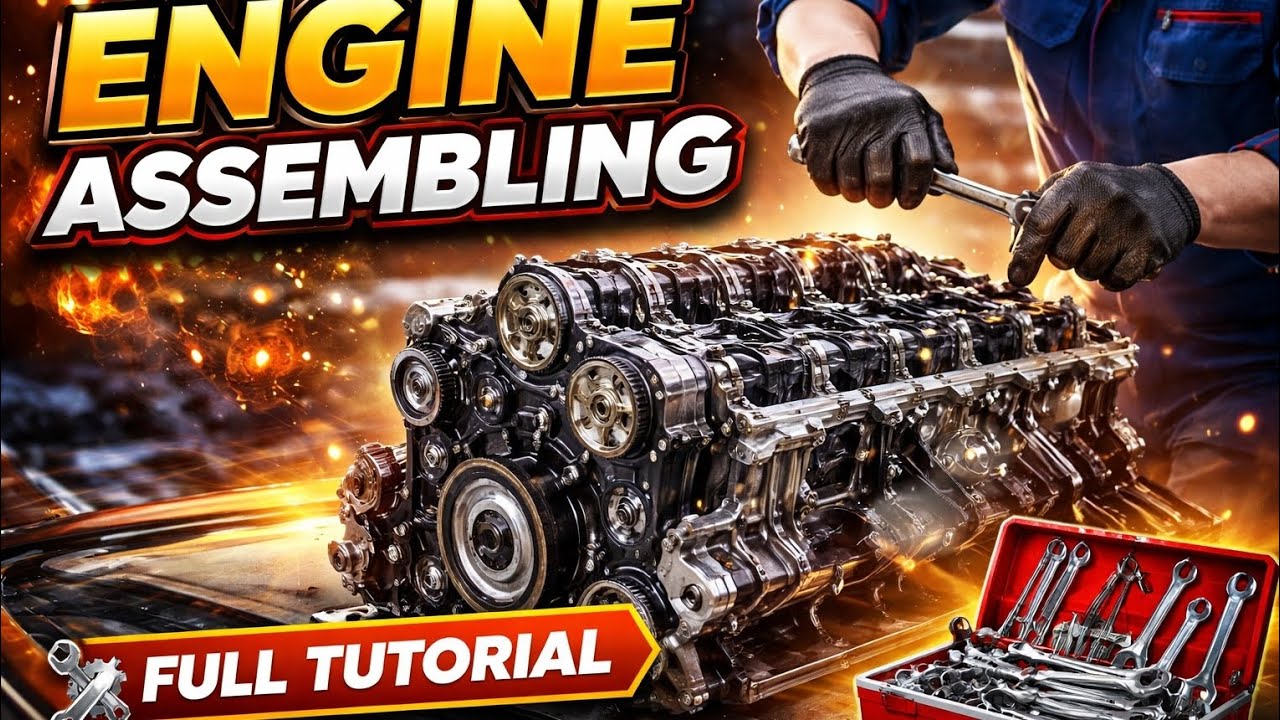 Engine Assembling Step by Step 🔧 | Full Engine Build Process | Mechanic Life