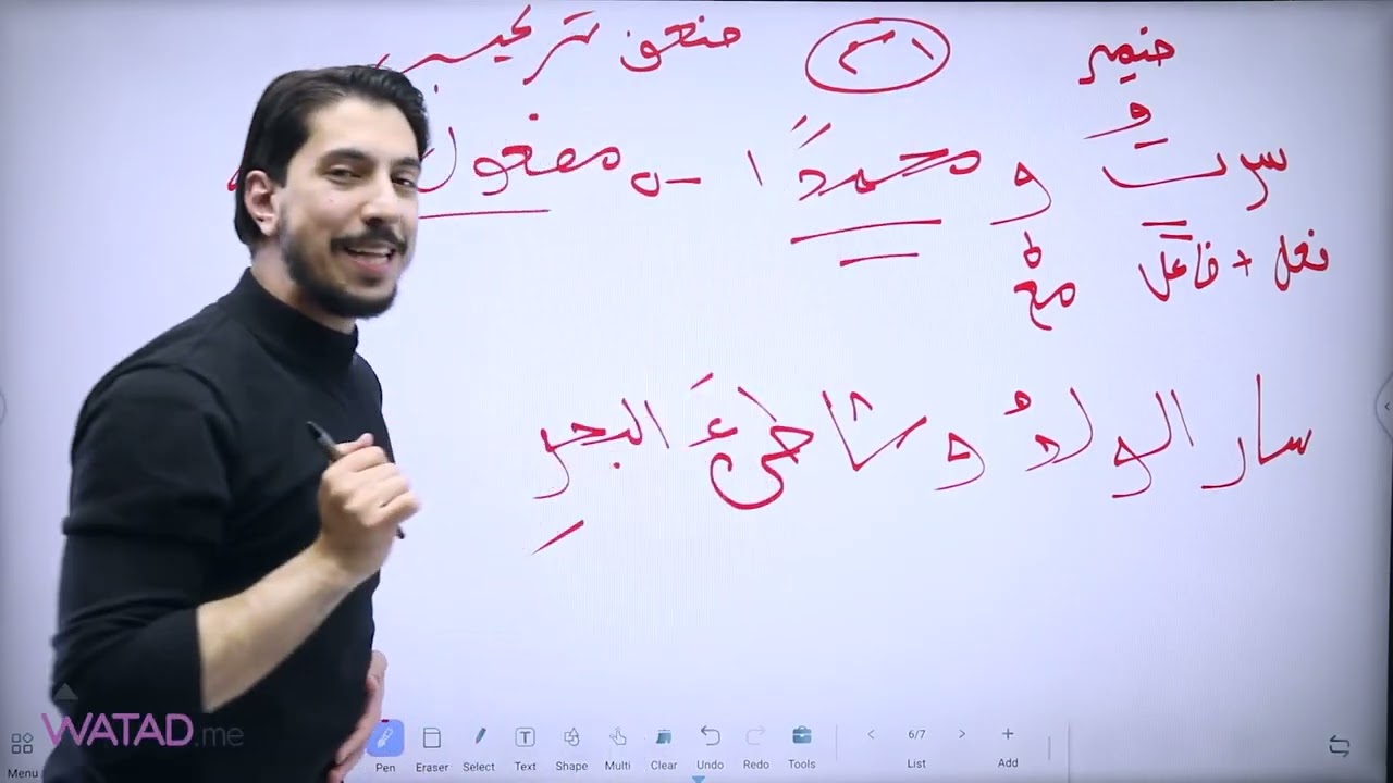 مكثف شرح قاعدة المفعول معه وقاعدة الأمر من الوحدة الرابعة العربية لغتي جيل 2009 مع أ. معاذ الحاوي 