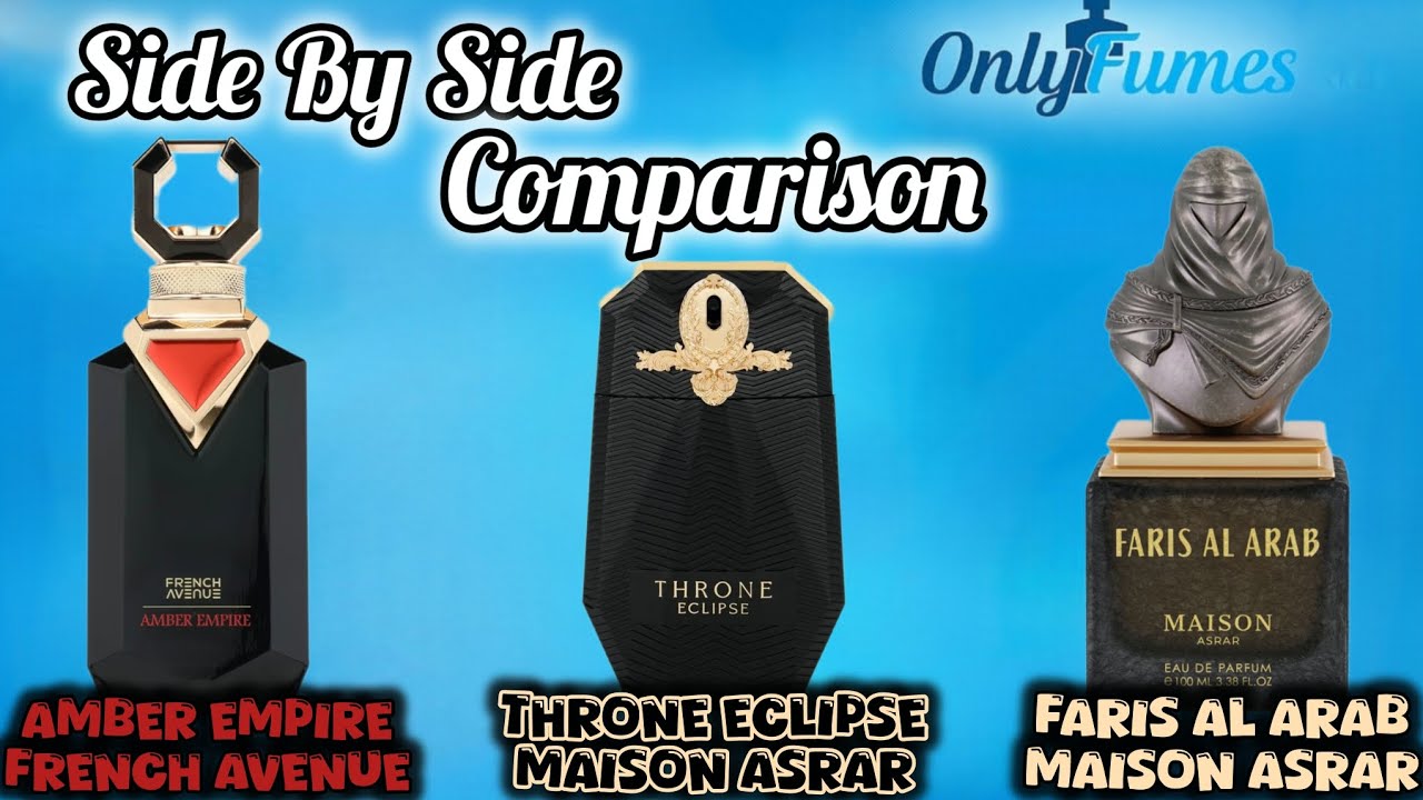 Top 3 Affordable Amber Fragrances - Amber Empire, Throne Eclipse, Faris Al Arab 