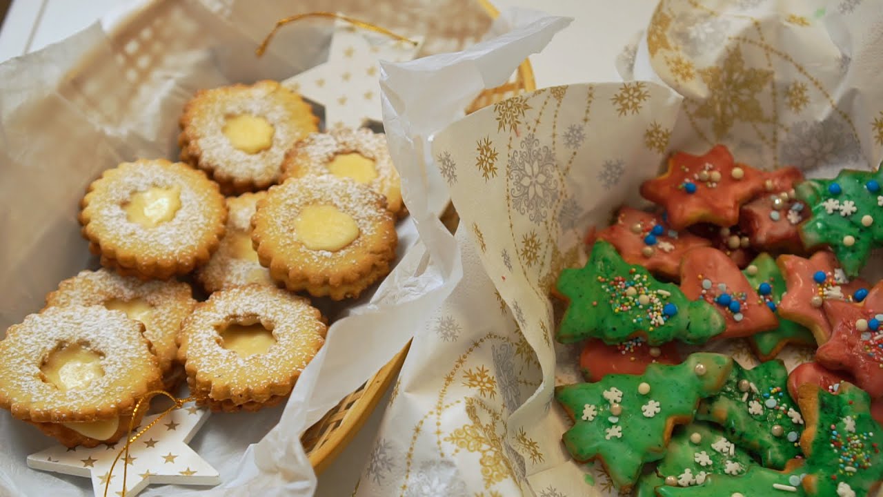Eierlikörplätzchen die superschnell gehen. Bunte Plätzchen mit Zuckerguss. Einfache Dekoidee.