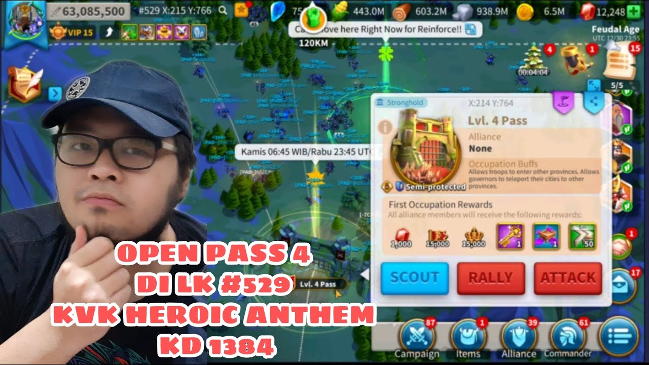 UPDATE LK #529 OPEN PASS 4 ! SIAP BAR BAR KELUAR PAS LANGSUNG WAR ! HEROIC ANTHEM ROK INDONESIA