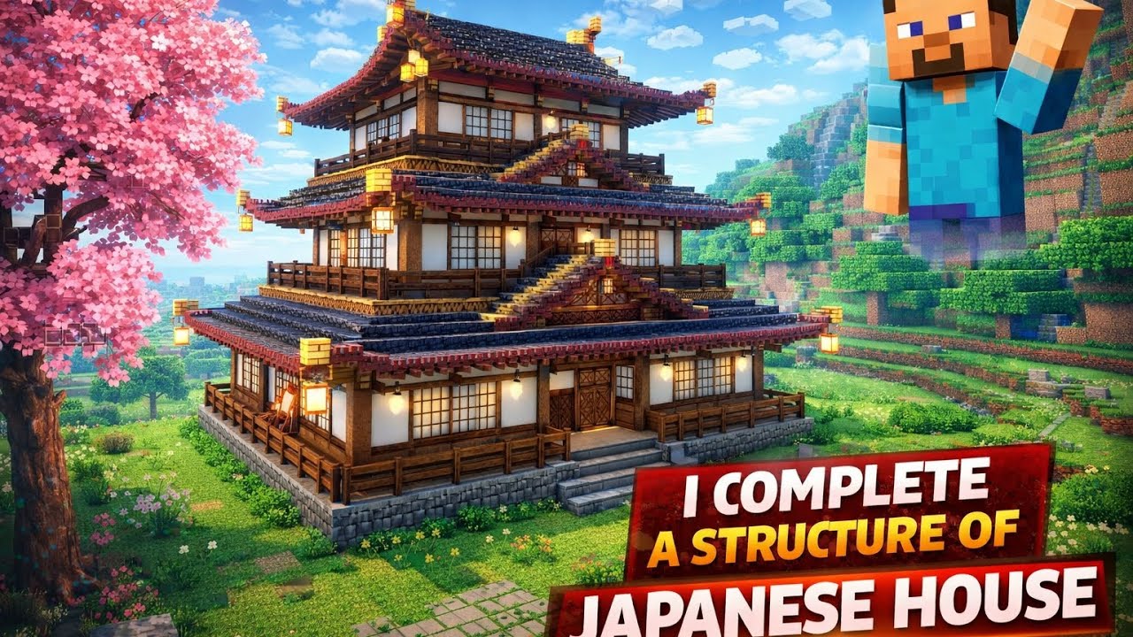 I complete a structure of a Japanese house structure