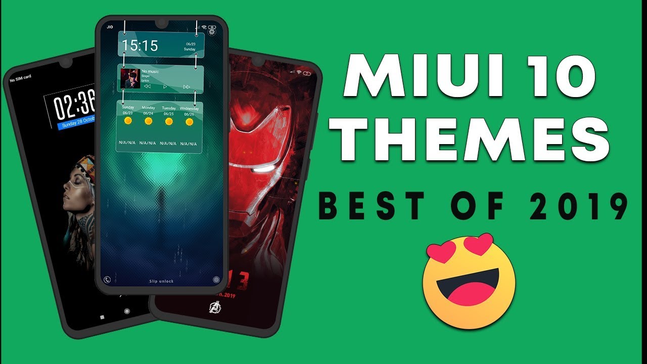 8 ULTIMATE MIUI 10 THEMES OF 2019 | TOP FREE MIUI 10 THEMES | HINDI