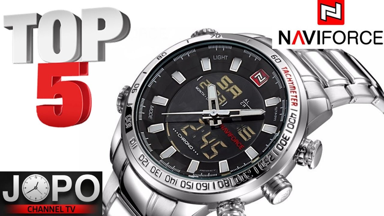 ТОП 5 часов NAVIFORCE на Aliexpress Лучшие мужские часы│Обзор часов Naviforce│Субтитры