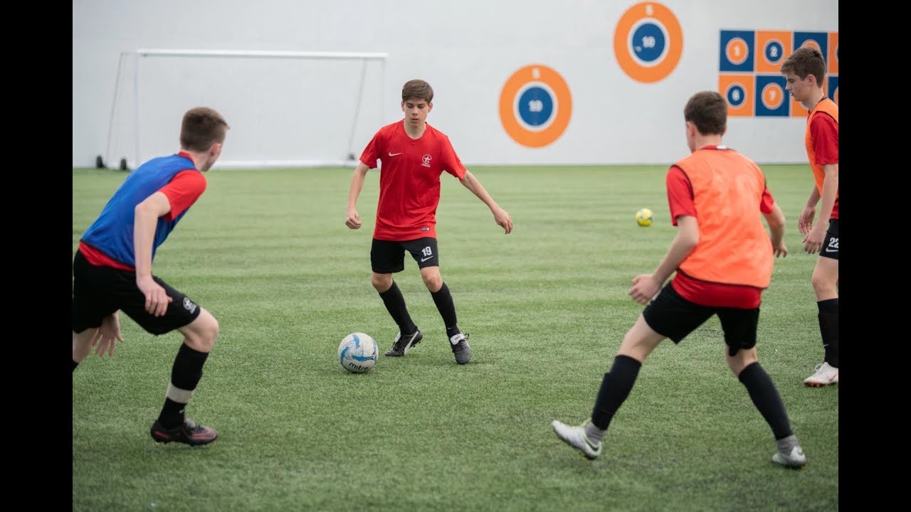 Soccer Coaching Receiving on the Half Turn Game