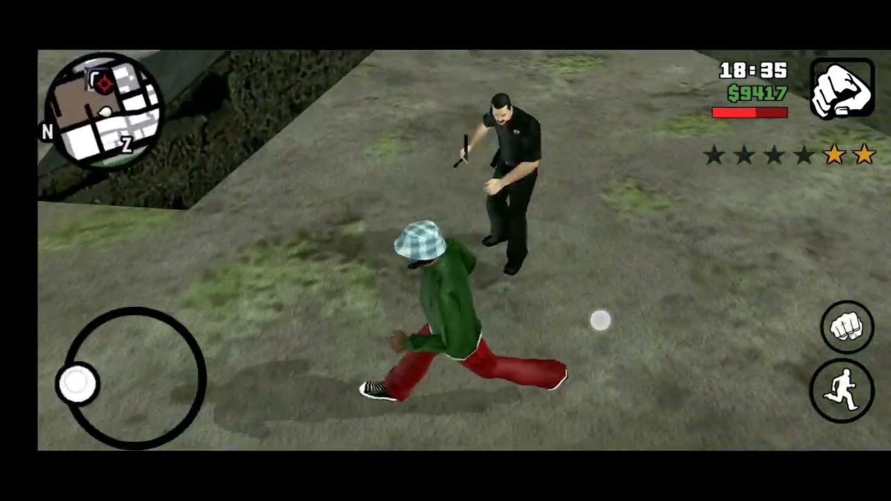 GTA SA | Mobile - SFPD Social Worker Attacks CJ