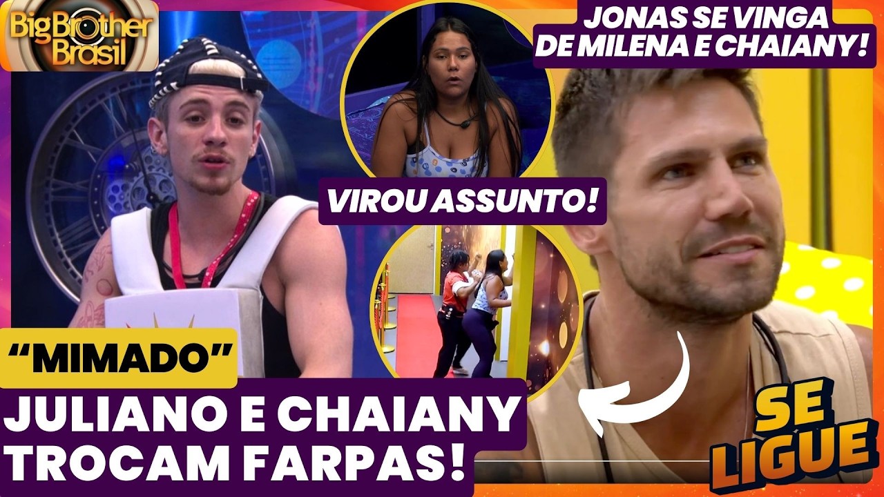 BBB 26 🔥 Juliano e Chaiany trocam farpas! Jonas é acordado, acorda casa e Leandro acha ruim!