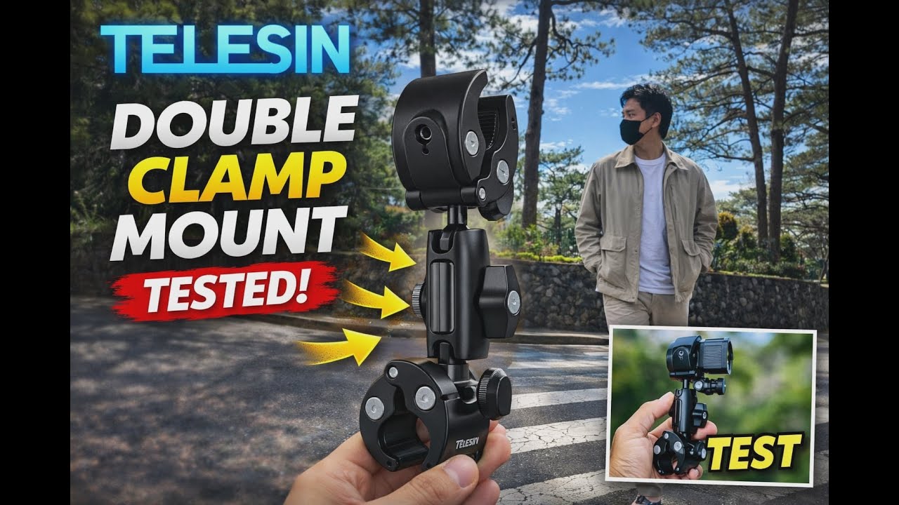 TELESIN DOUBLE CLAMP MOUNT TESTED!
